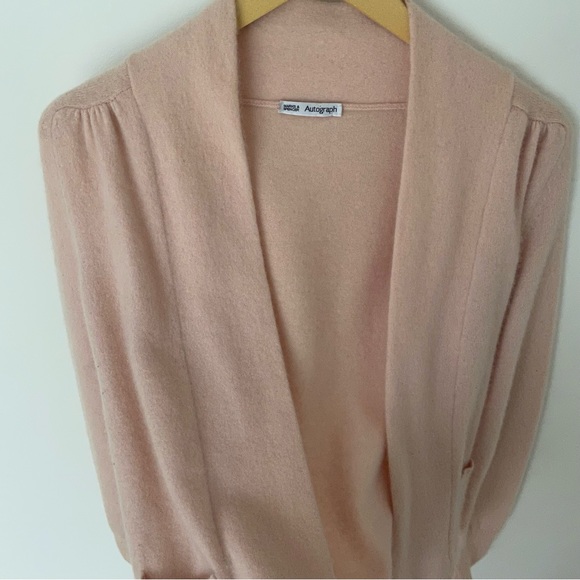 Autograph Marks & Spencer Pure Cashmere Cardigan in Light Pink size Small - Picture 3 of 8